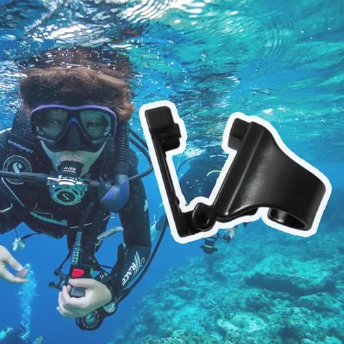 25mm Plastic Snorkel Clips - 2 Pack Quick Release for Dive Mask