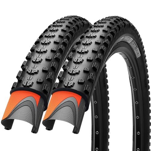 VESPETON 26x2.25 Inch Mountain Bike Tires 2 Pack - High Grip, Puncture-Resistant, Foldable, 60 TPI