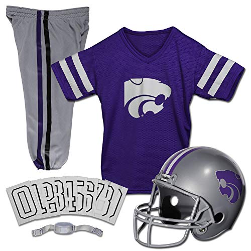 Kansas State Wildcats Kids Football Uniform Set - Small College Jersey & Helmet