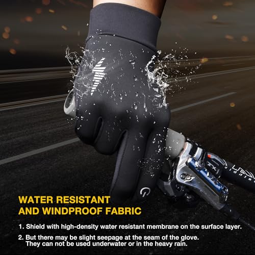 Thermal Touch Screen Gloves for Winter Sports - Non-Slip Fleece Lined