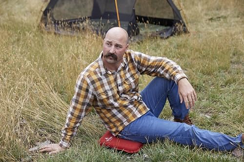 Self-Inflating Camping Seat Cushion - Lightweight, Redwood