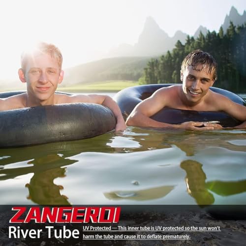 49 Inch Heavy Duty Rubber Snow Tube for Winter & Summer Fun