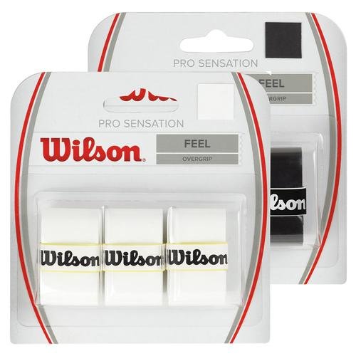 Thin Tennis Overgrip - Wilson Pro Sensation 3 Pack - White