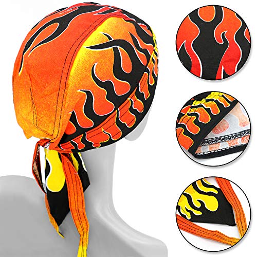 3 Pcs Breathable Cotton Doo Rags for Men & Women - One Size