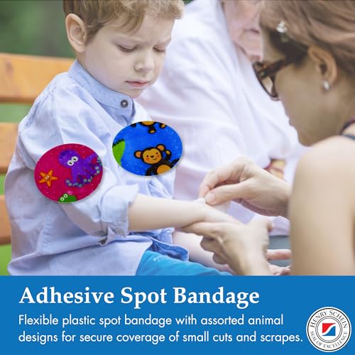 Animal Print Adhesive Bandages - 7/8" Spot, Sterile, 100 Ct