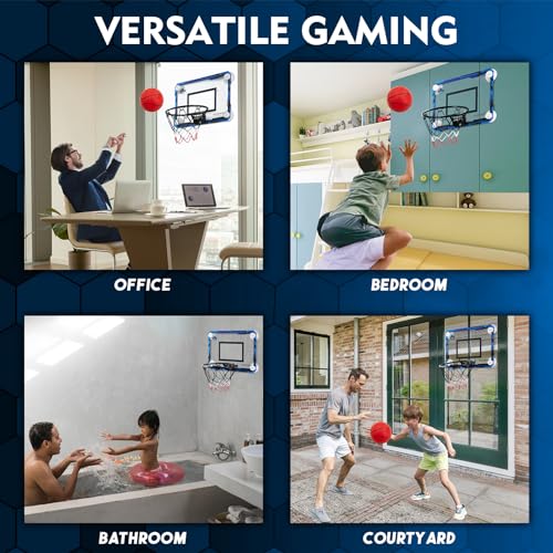 Mini Indoor Basketball Hoop with Suction Cup - Blue Ordinary