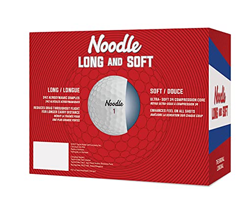 TaylorMade Noodle Golf Balls 2024, Long & Soft - 24 Pack