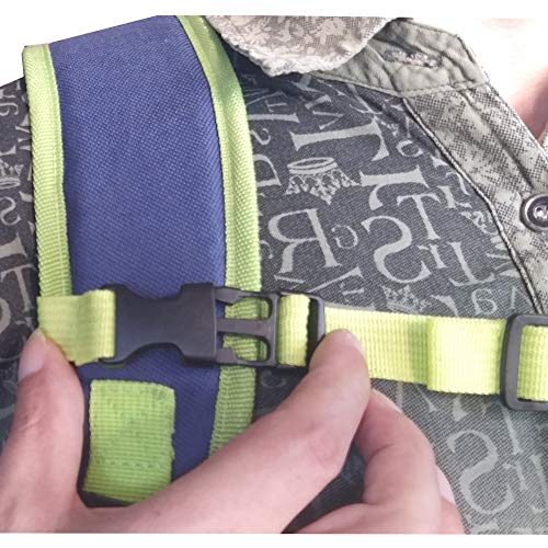 Adjustable Nylon Backpack Chest Strap - Universal Fit (Green)