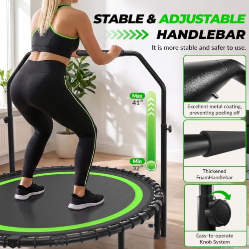 40" Mini Rebounder Trampoline - Foldable Indoor Exercise