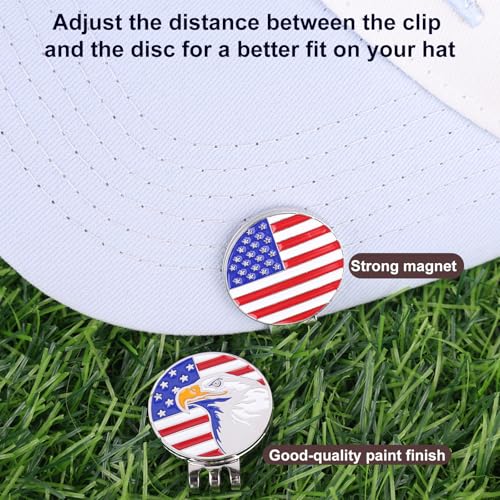 Golf Ball Markers with Hat Clips Set - Style 1