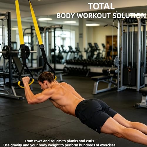 Adjustable Suspension Training Straps Set - Full-Body Home Workout