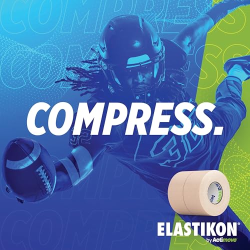 Cotton Elastic Compression Tape, 3 in x 2.5 yd, 4 Rolls for Sprains & Strains