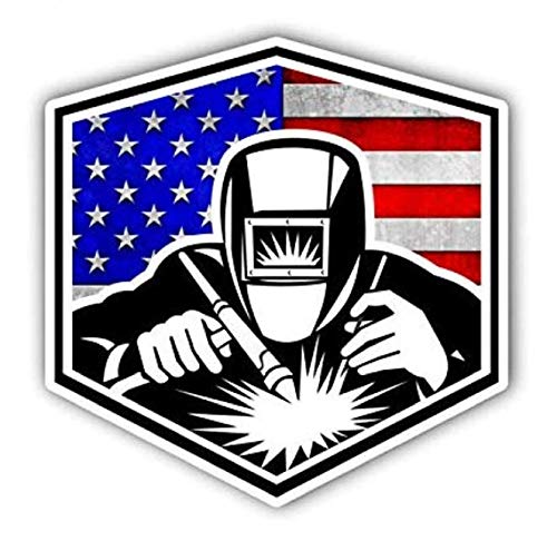 3-Pack American Welder Stickers - Weatherproof Vinyl Decals