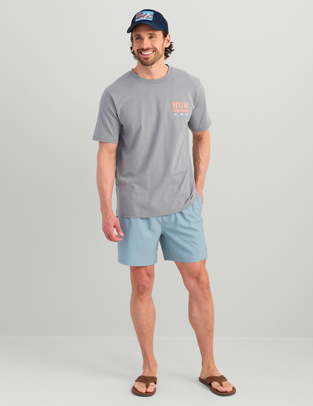HUK Mens Short Sleeve Performance Tee, Fishing T-Shirt for Men, Saltwater Fish - Night Owl, X-Large