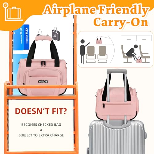 Kids Pink Duffle Bag 14IN Travel Bag for Girls & Boys - Lightweight & Water-Resistant