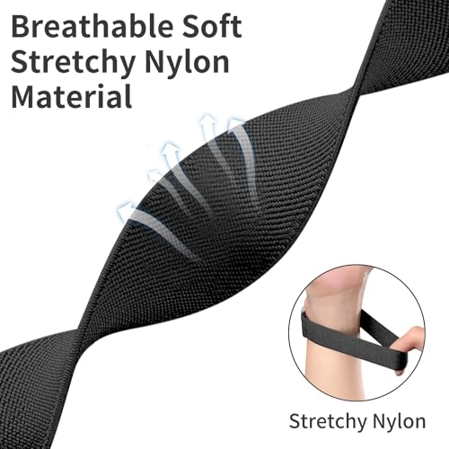 Stretchy Nylon Smartwatch Band for Fitbit Versa - Black