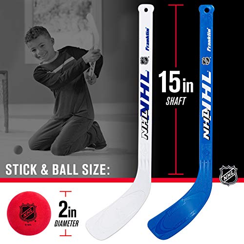 Mini Hockey Rink Set - Half Rink with Goal, Sticks & Ball