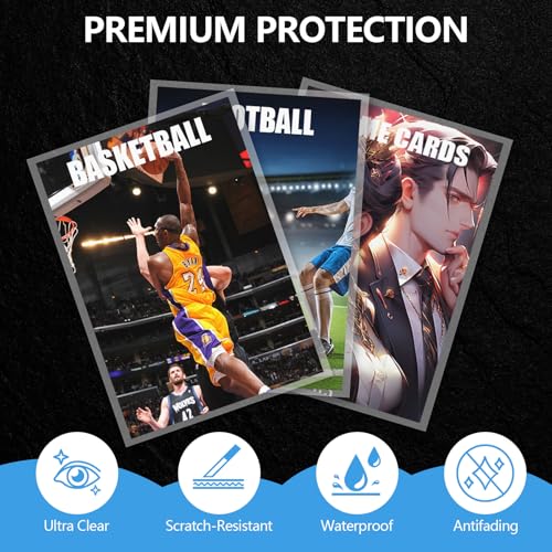 600 Pcs Card Sleeves for Trading Cards - Durable Penny Sleeves
