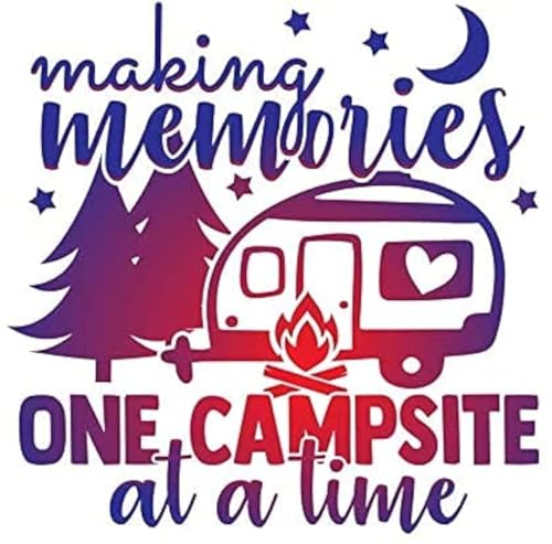 Making Memories Vinyl Camper Decal Sticker - 5.5 Inches