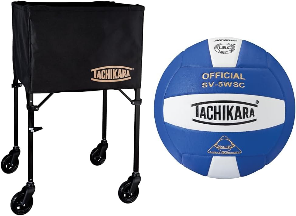 Tachikara DS-1 Premium Volleyball Ball Cart - Sensi-Tec® Composite SV-5WSC, Durable & Convenient
