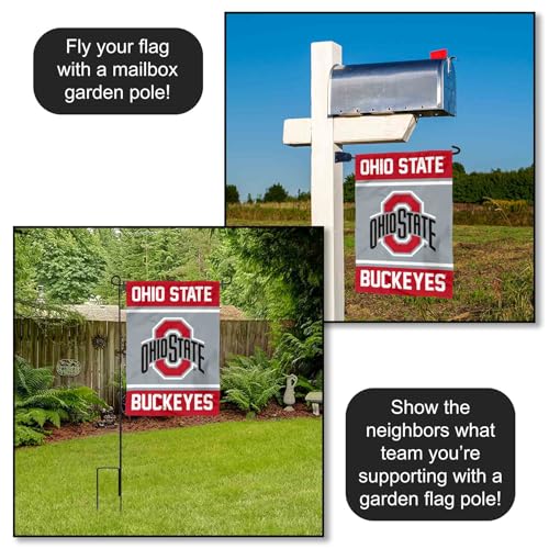Ohio State Buckeyes Garden Flag - 13x18 Inch Double-Sided