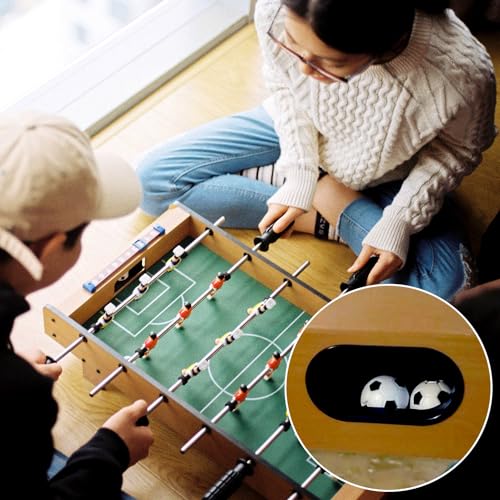 8 Pack Foosball Balls - 1.42 Inch Black & White Replacement Soccer Balls
