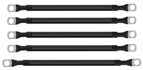 Viefow Golf Cart Battery Cables 4 Gauge with Heavy Duty Wire Lugs for 36v & 48v EZGO TXT 1994-UP, AC/DC Wire Golf Cart Battery Wiring Kit (5-Piece Set)