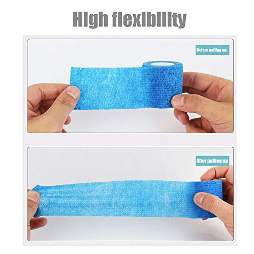 12 Pack Self-Adhesive Bandage Wrap - 2" x 5 Yards