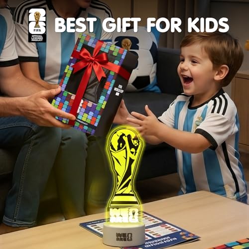 FIFA World Cup 2026 Trophy LED Night Light - 7 Colors & 3 Modes