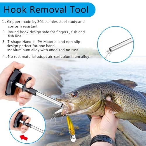 Sosation 134 Pcs Fishing Tackle Kit with Pliers & Accessories - Blue / Fresh Style