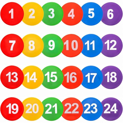9 Inch Anti-Slip Spot Markers - 10 Waterproof Poly Dots for Training