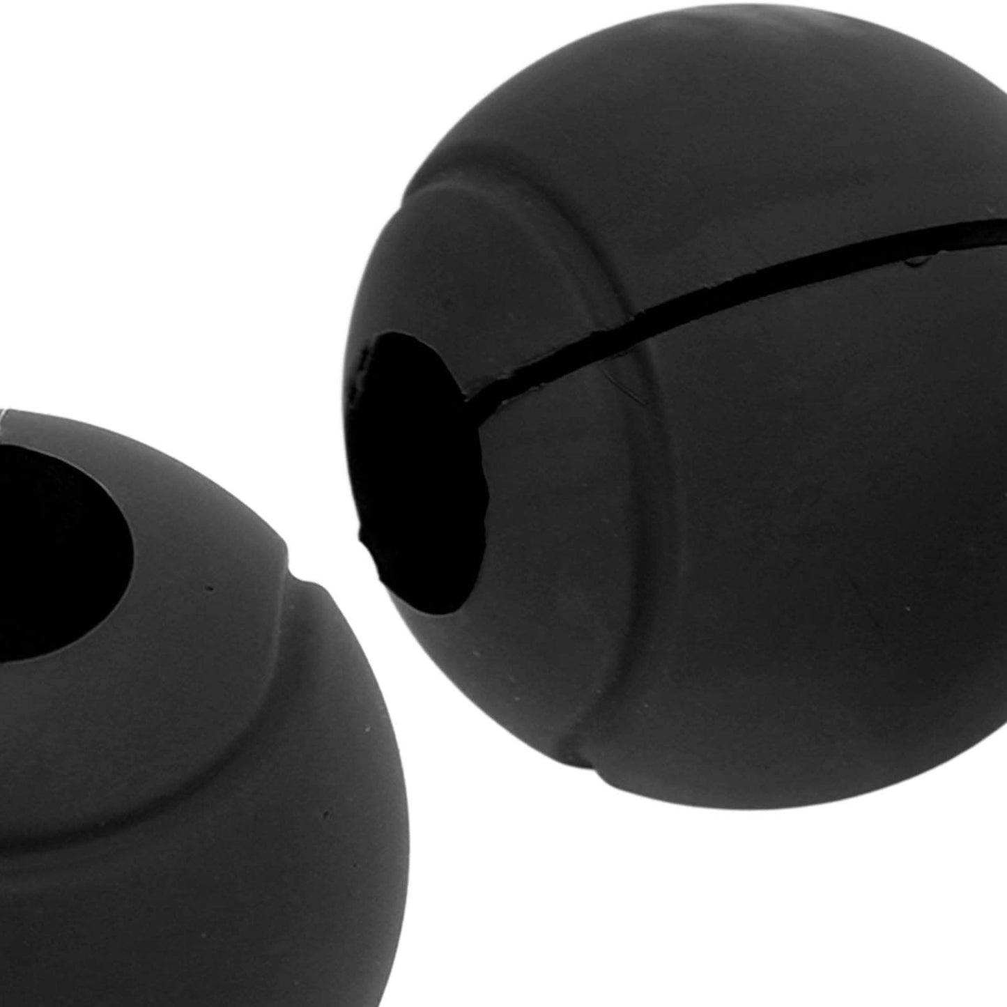 Barbell Grips, Curved Non Slip Silicone Thickened Grip Dumbbell Grips Round Spherical for Arm Muscle Building Fitness Enthusiasts(Black)
