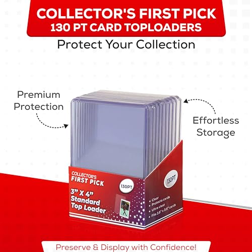 130PT Top Loaders - 10 Count Pack for Trading Cards