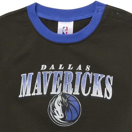 Gerber NBA Baby Sweatshirt Bubble Romper - Dallas Mavericks, 18 Months