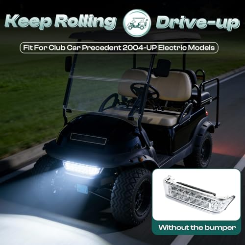 LED Headlight Bar for Club Car Precedent Golf Carts 2004-Up | 12V Replacement