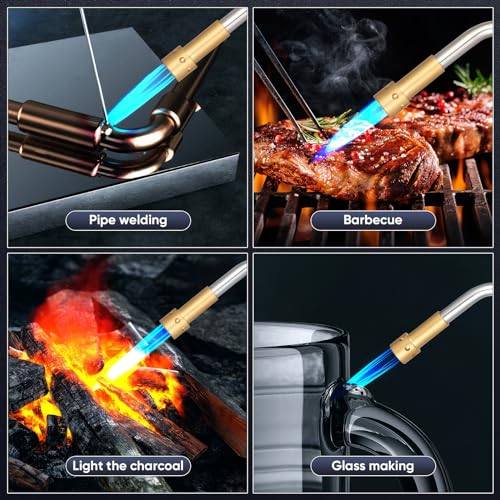 Heat Propane Mapp Torch Multi Purpose Includes 3 Nozzles/Tips High Intensity Trigger Start Torch Heat Shrink Torch
