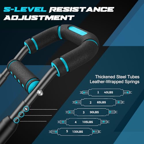 Adjustable Twister Arm Trainer for Men - 5-Level Resistance (40-130lb) - Blue