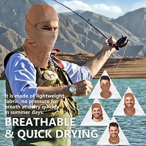Breathable Balaclava Ski Mask for Men & Women - Size 6 3/4-7 1/2 Brown