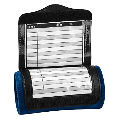 Triple-Panel Football Playbook Wristband - Youth - Navy