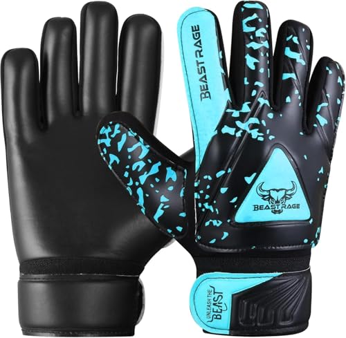 Goalkeeper Gloves for Kids - Aqua Size 5 (Ages 9-12)