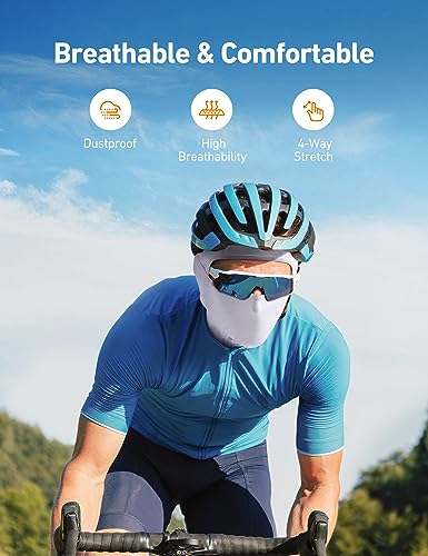 Ski Mask Balaclava - Windproof UV Protection - White