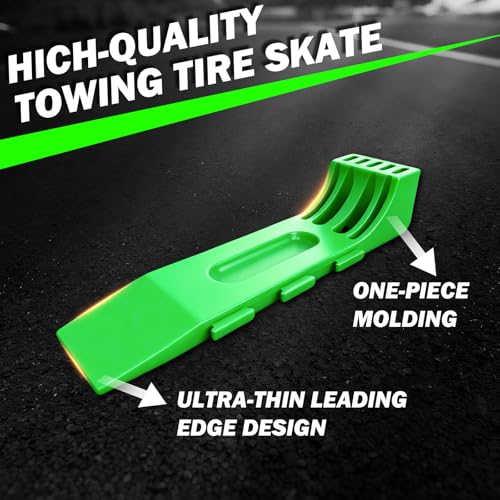Expandable Tire Skates - 4 Pack Interlocking Design for Tow Trucks