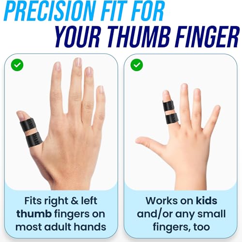 Thumb Splint for Pain Relief - Adjustable Support (2 Pack) - No Ice Packs