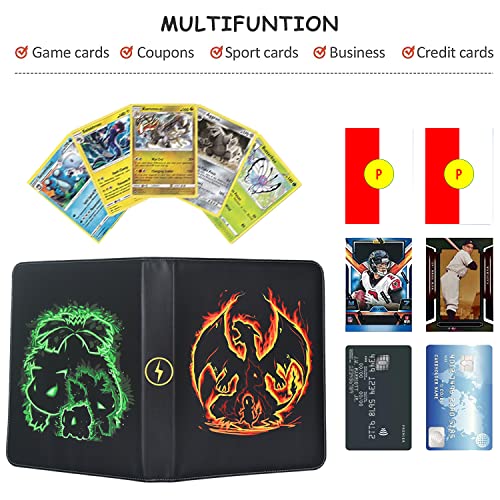 LIMSTDIC Black 900-Pocket Card Binder with Zipper for Trading Cards, Collectibles Storage Album