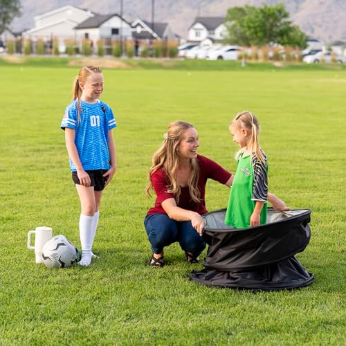 CHANGESICLE Pop Up Changing Tent with Floor for Beach, Car & School Sports – Collapsible Portable Privacy Tent for Camping – Tall, Waterproof, Foldable, Compact Dressing Room Tube