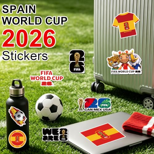 FIFA World Cup 2026 Spain Official Licensed Sticker Set - 12Pcs
