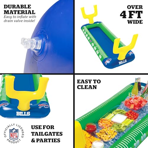 Buffalo Bills Inflatable Food Cooler - 4 ft Tailgate Buffet