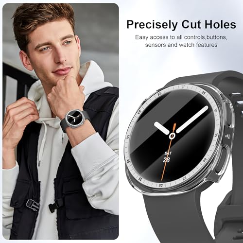 Galaxy Watch 8/9 40mm Case with Screen Protector - Silver