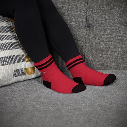 Two Stripe Cozy Crew Socks - Chicago Bulls - One Size Fits Most