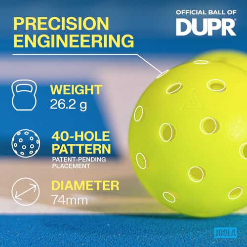 Durable Pickleball Balls - 3 Pack with Storage Tube - USAP Approved
